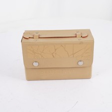 DDR Kassettenbox Leder beige Vintage Sammler MC Kassetten Aufbewahrung Etui