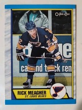 1989 90 OPC Hockey Card 116 Rick Meagher St. Louis Blues 