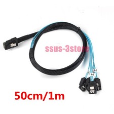 MINI SAS 36Pin SFF-8087 to 4 SATA 7Pin Target Hard Disk Data Splitter Cable