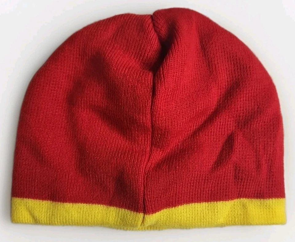 Gorro Oficial Disney Pixar Cars Marca 3 Niño Rojo Amarillo Tejido Talla Única Foto 2 de 3