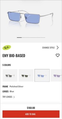 Ray Ban Emy Bio-Based Sunglasses 
