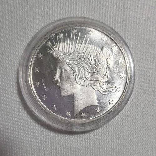 PEACE DOLLAR DESIGN 1 TROY OUNCE .999 SILVER ROUND BULLION COIN