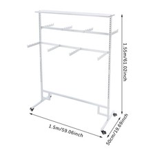 Clothing Display Rack, Floor Standing Garment Rack, 8 Arms Clothing Rack