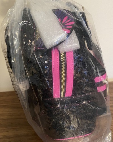 Loungefly Minnie Mouse Main Attraction 12 Fireworks Sequin Backpack/Ears/plus - Picture 3 of 12
