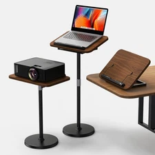 2 in 1 Dual-use Laptop Floor Stand & Laptop Stand for Desk, Small Adjustable ...