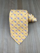 ROBERT TALBOTT Best of Class Silk Tie Floral Gold/Purple W3.75xL58 Made in USA