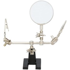 Helping Hand Magnifier Adjustable 5x Magnifying Glasswith Dual Adjustable Alliga