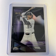 2026 Topps Chrome Black Kris Bryant Colorado Rockies Purple /75