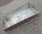 Industrial Retro Vintage steel storage box tray galvanised 46cm x 23cm x 10.5cm