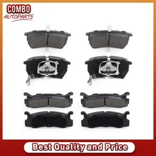 Front Rear Disc Brake Pad Set fits 1989-1989 Mazda 323