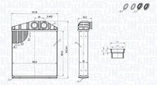Wärmetauscher Innenraumheizung MAGNETI MARELLI 350218419000 für OPEL CORSA X01