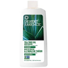 Desert Essence Alcohol-Free Mouthwash with Tea Tree Oil and Aloe, Sugar-Free, Or