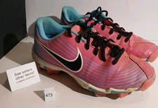 Nike FastFlex HyperDiamond 3 Keystone Cleats Shoes Softball Pink Women Size 3Y