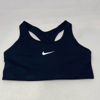 Nike Swoosh 2.0 Sports Bra Black/White Women s Medium