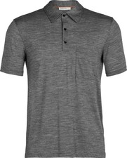  IB0A56EI004 MENS ICEBREAKER MERINO BLEND DRAYDEN SHORT SLEEVE POLO SHIRT