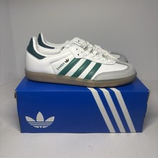 Adidas Women's Samba OG Size 6 White Collegiate Green Gold IH6630