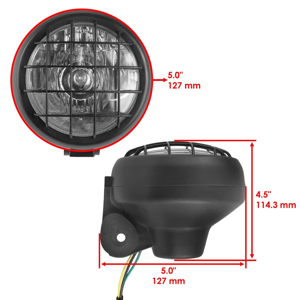 Faro completo Caltric para Yamaha Wolverine 350 YFM350FX 2002-2005 Foto 2 de 4