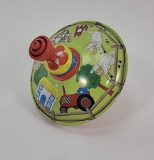 LBZ Spinning Top Tin Toy Humming Vintage Farm Animals
