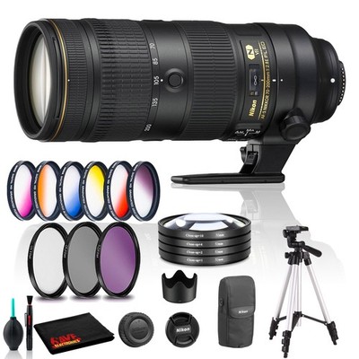 Nikon AF-S NIKKOR 70-200mm f/2.8E FL ED VR Lens with Filters