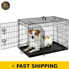 Sweetcrispy 36 Inch Dog Crate, Medium Dog Cage, Foldable Kennel