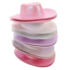 Assorted Color Mini Cowboy Hats for Crafts Reusable Eva Western Decorations