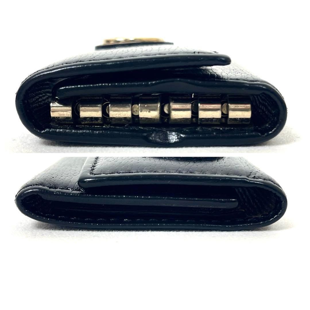 Gucci Key Case 6 Ring Interlocking Heart Leather … - image 6