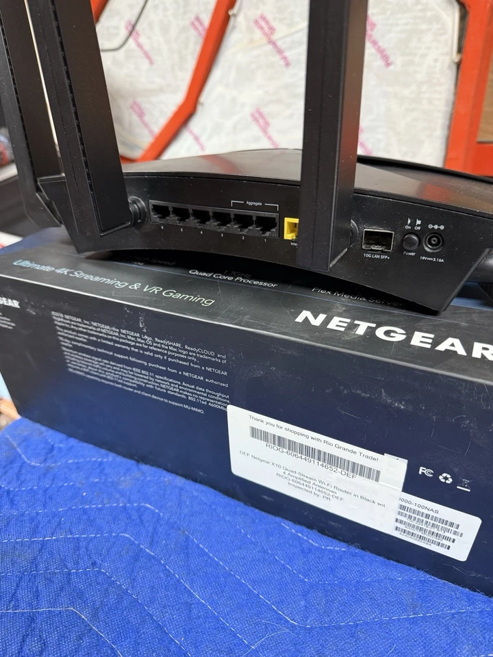 Netgear Nighthawk X10 AD7200 Smart WiFi Router Model R9000 Working in great cond - Image 4 of 4