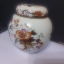 Mason's Ironstone Ingwerglas "Brown Velvet" mit 22 Karat Goldakzenten 5 Zoll h