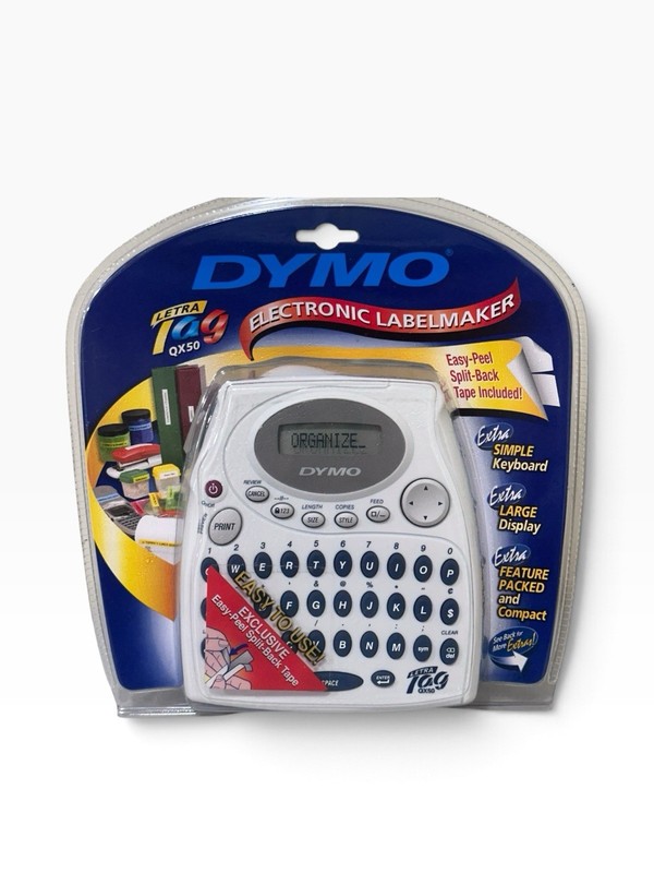 Dymo Electronic Label Maker Letra Tag QX50 Handheld Compact Keyboard Printer New