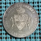 1st YR - 1966 Krewe of FRERET (no # on rim) .999 FINE SILVER Mardi Gras Doubloon