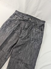 VTG Southpole 4180 36x30 38 Tag Black Baggy Y2K Skater Denim Wide Leg Rap 90s