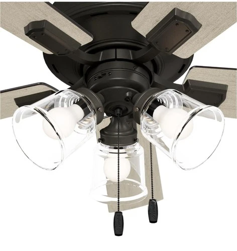 Hunter Fan- Crestfield - Noble Bronze- 5 Blade Ceiling Fan W/Light Kit - Picture 9 of 10