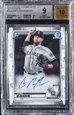 2020 BOWMAN DRAFT CHROME DRAFT PICKS AUTOS #CDACMM CHRIS MCMAHON BGS 9