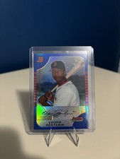 2005 Bowman Chrome Blue Refractor #/150 Edgar Renteria #133 Boston Red Sox