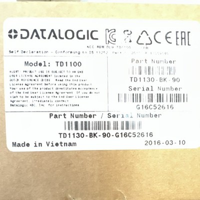 Datalogic Touch TD1100 Barcode-Scanner TD1130-BK-90 Handheld mit Kabel