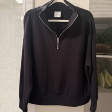 Varley  Hawley Half-Zip Pullover Black, Size Large