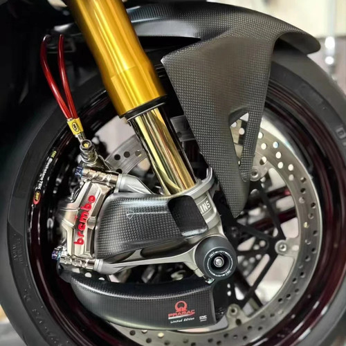 100MM Caliper Radiator Cover Air Ducts Brake Cooling For APRILIA RSV4 TUONO V4  - Picture 2 of 3