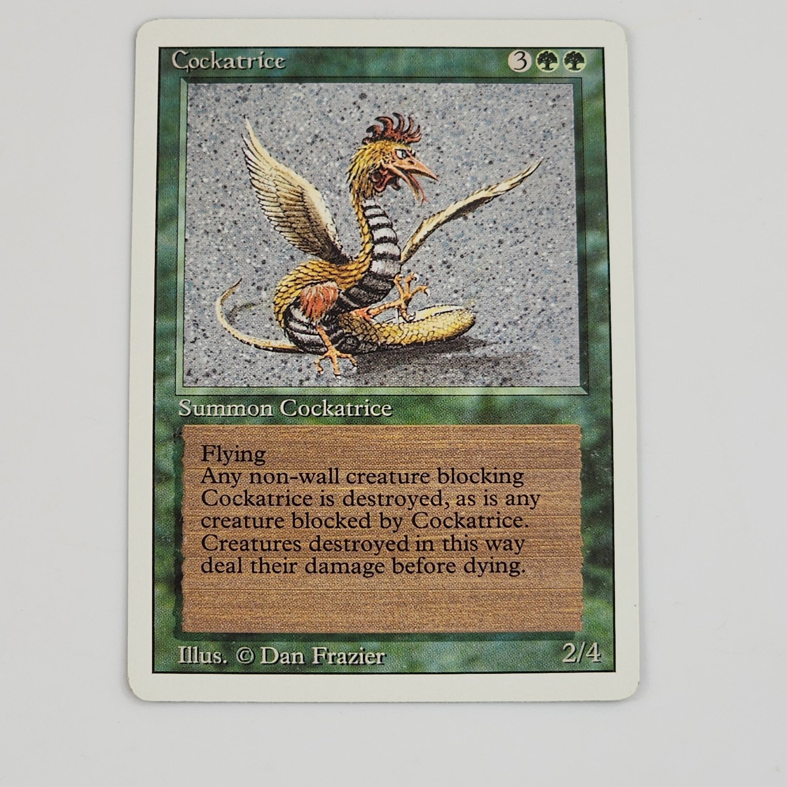 Cockatrice Magic the Gathering - Revised Edition 1994 Rare MTG Card Vintage TCG