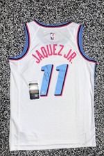JAIME JAQUEZ JR  signed autographed MIAMI HEAT Jersey w/ COA JSA CK30883