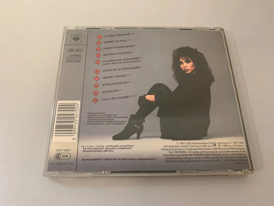 Jennifer Rush ‎– Heart Over Mind - first press -made in japan- CD © 1987 - Bild 3 von 3