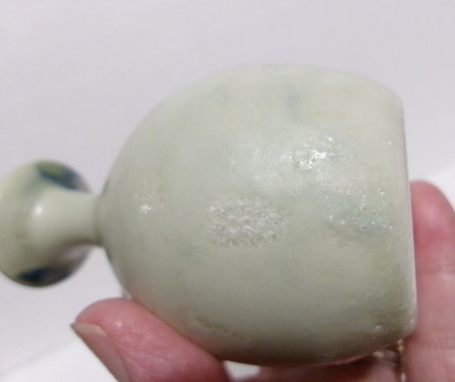 Vintage Glazed Studio Pottery Small Vase 3.75" Signed Butler Weed Pottery - Picture 15 of 17