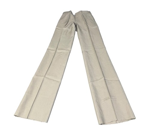 Vintage NOS The Madison Shop Boys Size 8 Beige Pants UNHEMMED Made in USA NEW - Picture 3 of 5