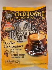 OLD TOWN White Coffee - Coffee & Creamer (15 Sticks × 25g)