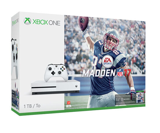 Best Buy: Microsoft Xbox One S 500GB Madden NFL 18 Bundle with 4K Ultra HD  Blu-ray White ZQ9-00317