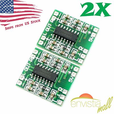 2pcs PAM8403 Mini 2 Channel Stereo 3W Class D Audio Power Amplifier Module Board