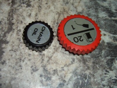 Echo 452vl 452 vl gas and oil caps chainsaw part only  bin 1001