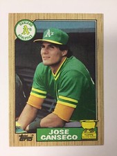 JOSE CANSECO 1987 Topps Gold Cup All-Star Rookie #620 Oakland A's
