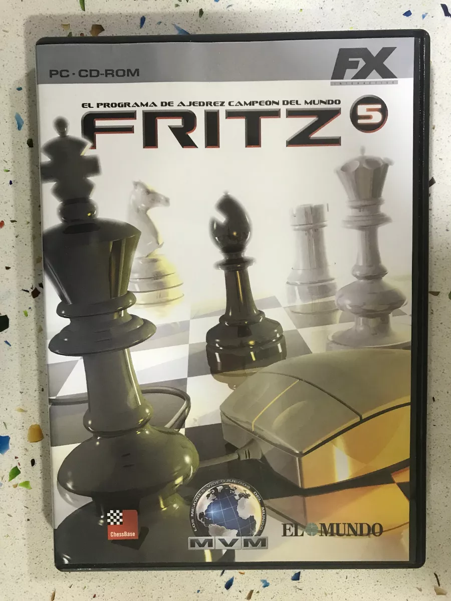 Fritz 5 Program Of Chess Champion of The Mundo Set PC Dvd-rom Spanish Fx Am