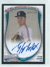 TYLER KOLEK 2013 BOWMAN PERFECT GAME ALL AMERICAN CLASSIC ON CARD AUTO /199