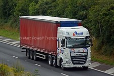 Truck Photo 12x8 - DAF XF - Scott Commercials - CJ21 JKF